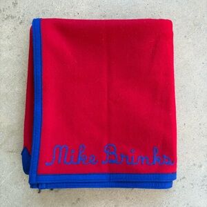 Lasley Knitting Company Seattle Wool Blanket Football 1970-1972 "SM"